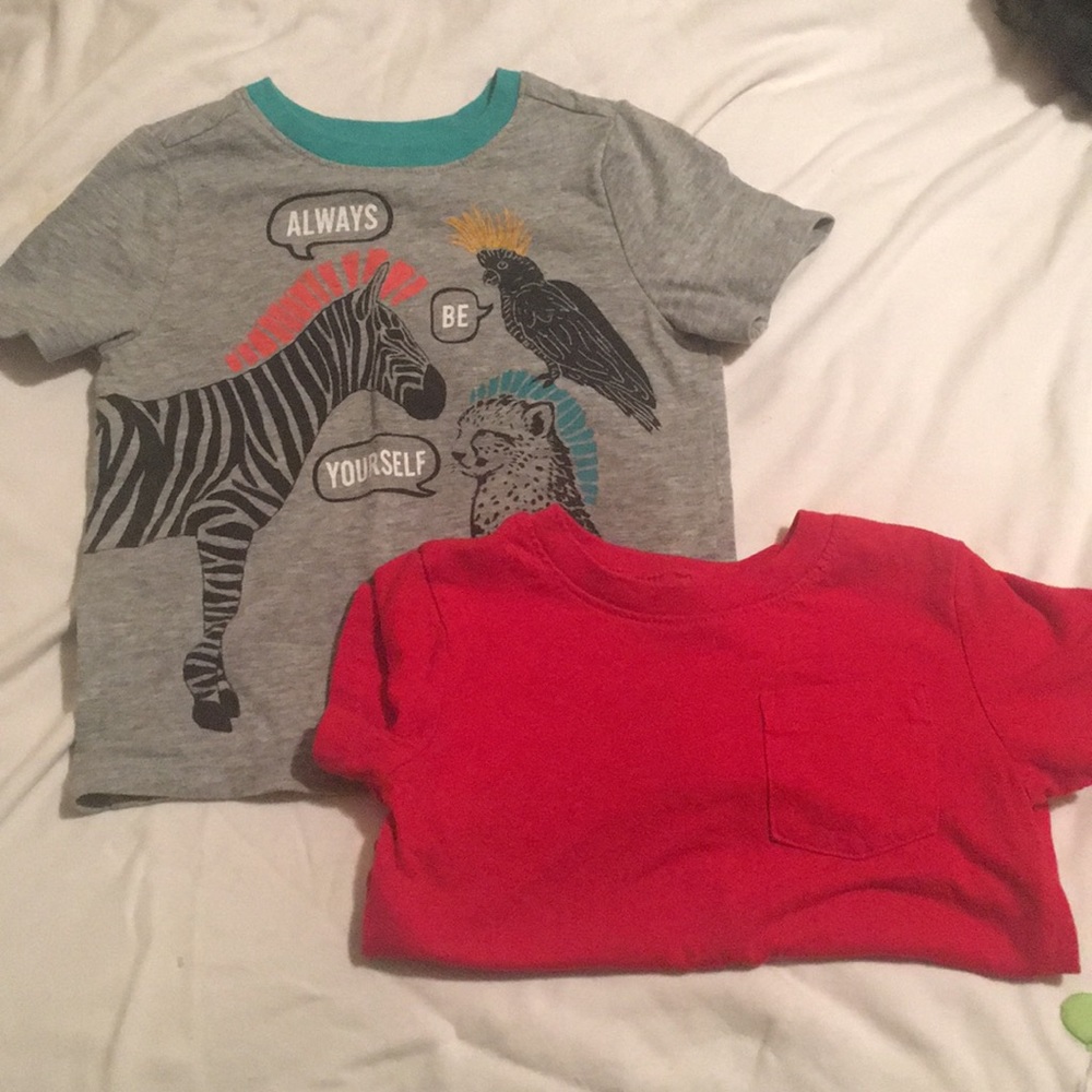 Lot of 2 toddler short sleeve shirts
